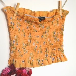Kendall and Kylie Floral Tube Top (MEDIUM)
